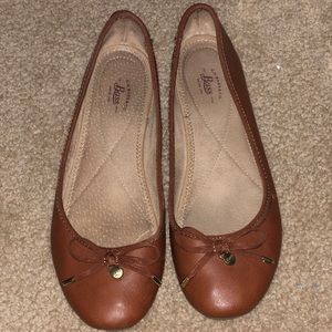 Bass Brown Ballet Flats Sz 8